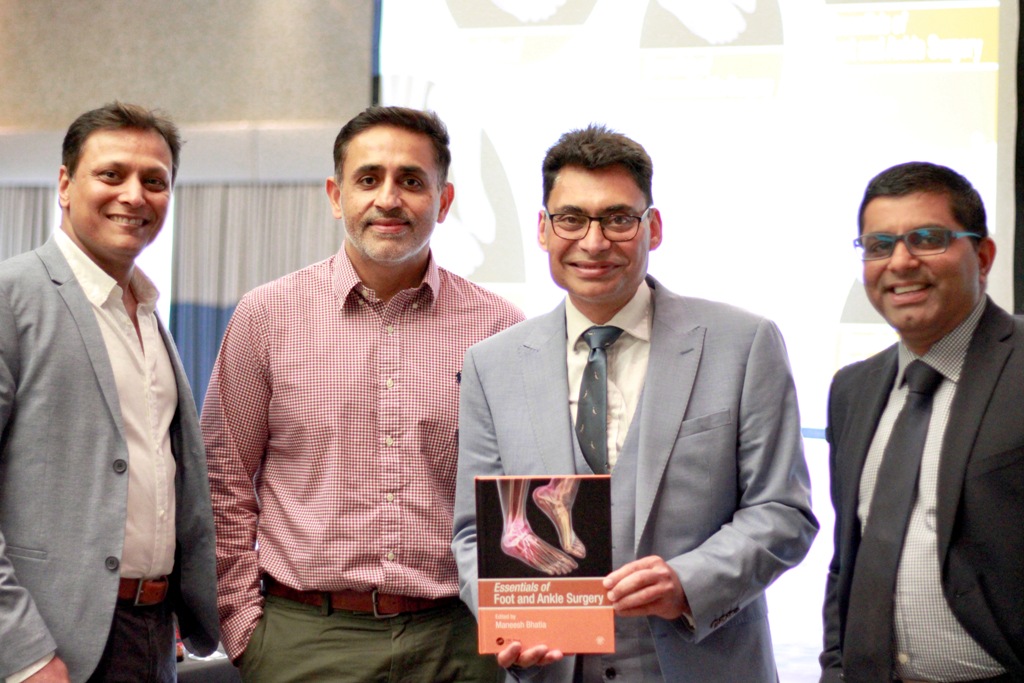 Mr_Bhatia_at_his_book_launch_Essentials_of_Foot_and_Ankle_Surgery_with_his_family_and_his_colleague_authors2 Mr Bhatia at his book launch “Essentials of Foot and Ankle Surgery” with his family and his colleague authors