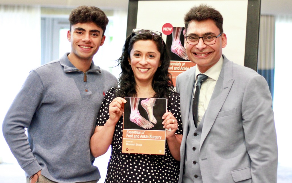 Mr_Bhatia_at_his_book_launch_Essentials_of_Foot_and_Ankle_Surgery_with_his_family_and_his_colleague_authors3 Mr Bhatia at his book launch “Essentials of Foot and Ankle Surgery” with his family and his colleague authors