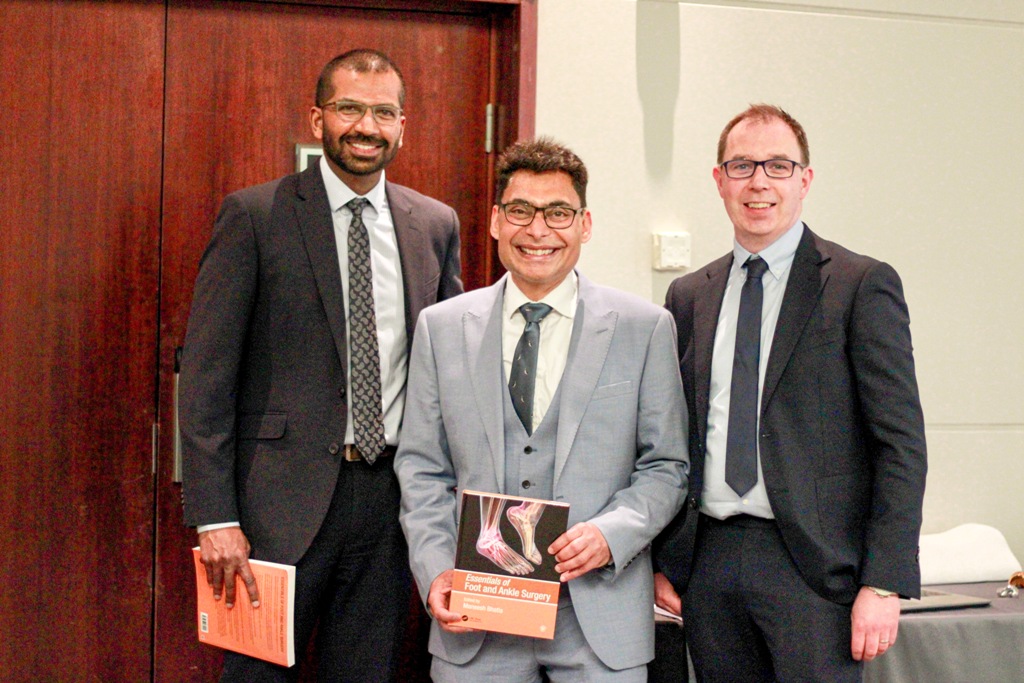 Mr_Bhatia_at_his_book_launch_Essentials_of_Foot_and_Ankle_Surgery_with_his_family_and_his_colleague_authors5 Mr Bhatia at his book launch “Essentials of Foot and Ankle Surgery” with his family and his colleague authors